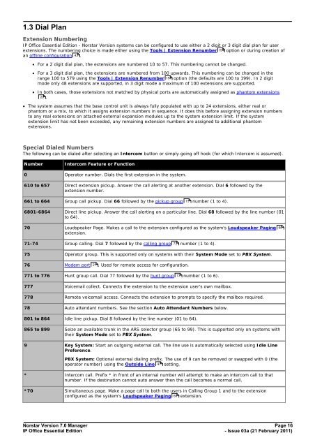 Norstar Version - IP Office Info