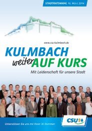 CSU-Stadtratskandidaten Kulmbach