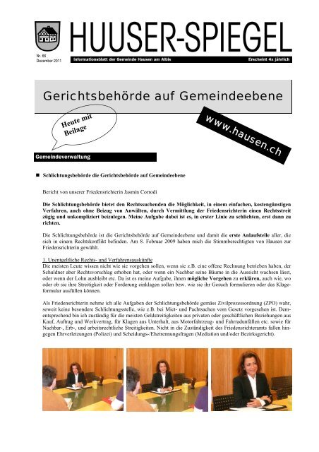 Dezember 2011 - Februar 2012 [PDF, 713 KB] - Gemeinde Hausen ...