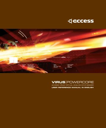 Access Virus PowerCore Manual English - TC Electronic