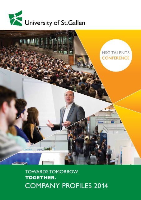 HSG TALENTS Conference 2014: Company Profiles