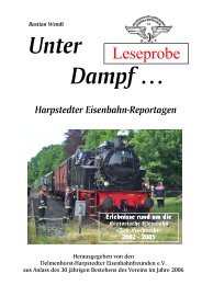 Harpstedter Eisenbahn-Reportagen - Jan Harpstedt