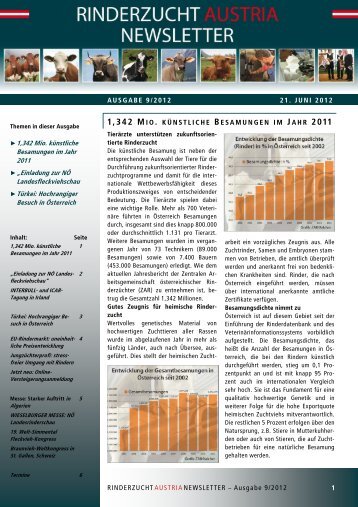 ZAR-Newsletter Ausgabe 9/2012