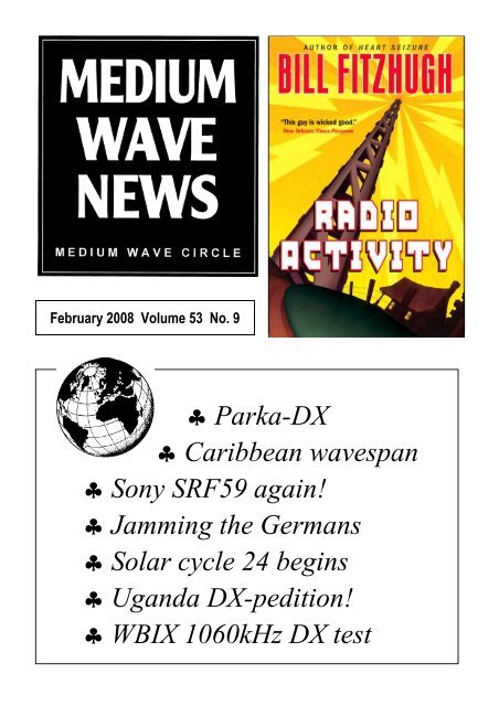 Parka-DX * Caribbean wavespan * Sony SRF59 again! * Jamming ...