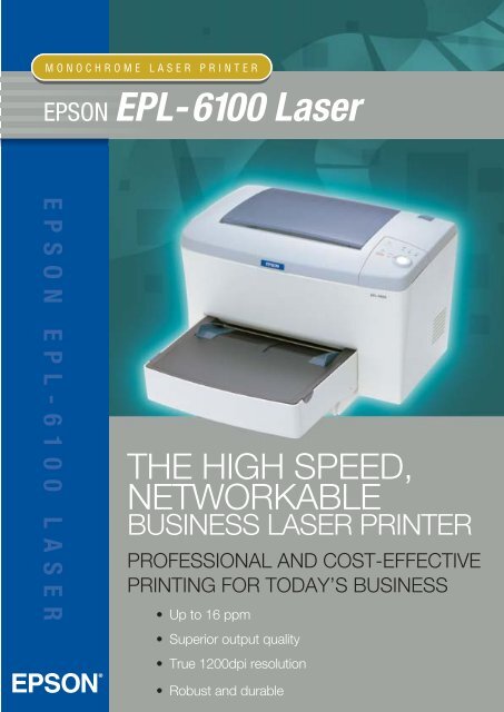 epson epl 6100