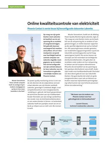 lees het hele artikel (PDF 0,17 MB) - Phoenix Contact