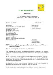 Protokoll 11 AK-Sitzung 6.2.2013 - g21mauerbach.info