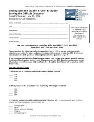 Evaluation Form (CME is no longer available) - Community Health ...