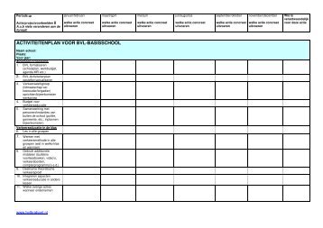 Formulier activiteitenplanning - Gemeente Boxtel