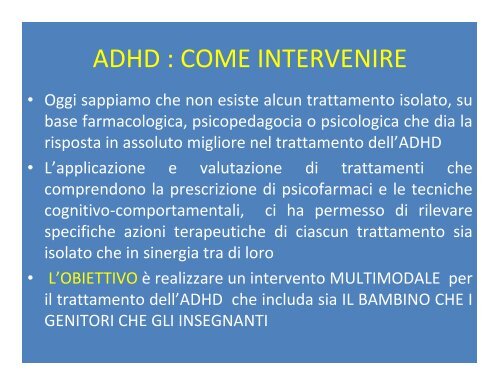 PARENT TRAINING NEL TRATTAMENTO DELL'ADHD - Aidai