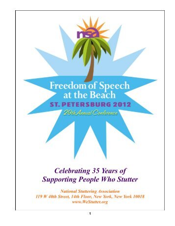 2012 Conference Program - National Stuttering Association