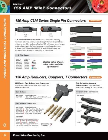 150 AmP 'mini' Connectors - Polar Wire Products Inc