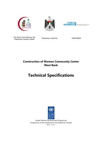 SPECIFICATIONS AND LIST OF DRAWINGS - UNDP