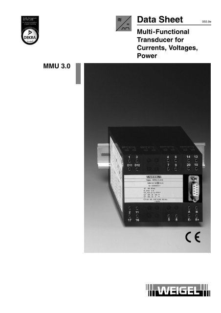 pdf (221 KB) - Weigel Messgeraete GmbH