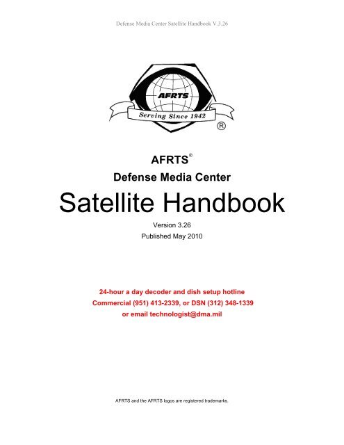 AFRTS Defense Media Center Satellite Handbook