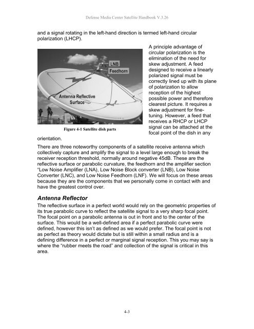 AFRTS Defense Media Center Satellite Handbook