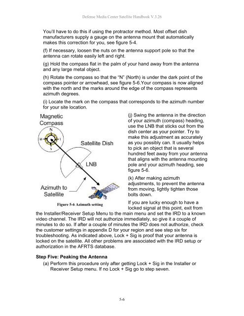 AFRTS Defense Media Center Satellite Handbook