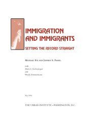 IMMIGRATION AND IMMIGRANTS - The Urban Institute | Research