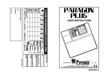 Pyronix Paragon Plus - Advance Security