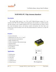 FM Chip Antenna Datasheet