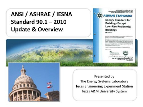 ANSI / ASHRAE / IESNA Standard 90.1 - State Energy Conservation ...