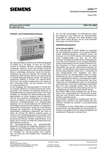 Produkt- und Funktionsbeschreibung ... - Eibmarkt