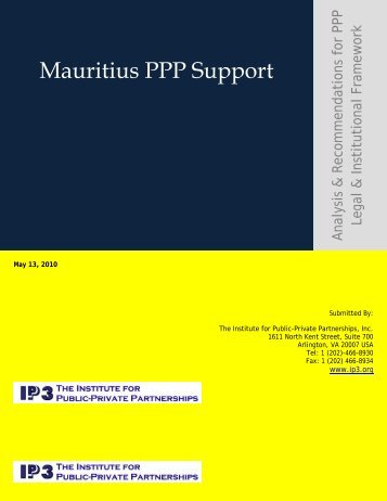 Mauritius PPP Support - ppiaf