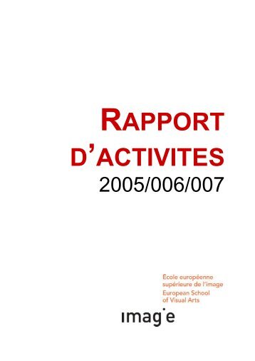 RAPPORT D'ACTIVITES - Ãcole europÃ©enne supÃ©rieure de l'image