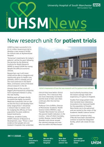 New research unit for patient trials - UHSM