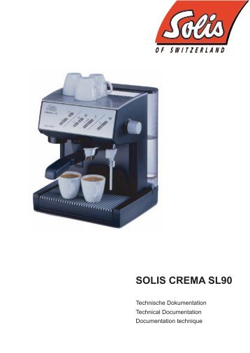 SOLIS CREMA SL90 - Kaffeevollautomaten.org
