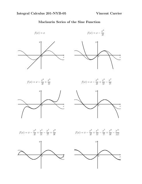 Integral Calculus 201-NYB-05 Vincent Carrier - SLC Home Page