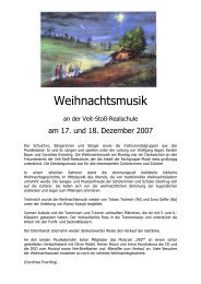 Weihnachtsmusik an der Veit StoÃƒÂŸ - Kubiss.de