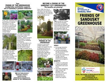 Greenhouse Membership Brochure updated 10 ... - City of Sandusky