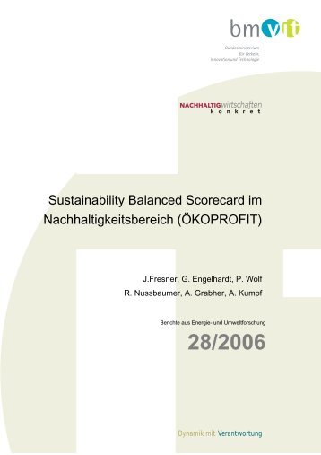 Sustainability Balanced Scorecard im ... - Fabrik der Zukunft