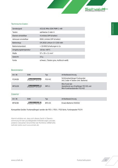 Schalk Produktkatalog 2012 (web) - Karl Mahl GmbH