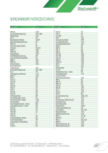 Schalk Produktkatalog 2012 (web) - Karl Mahl GmbH