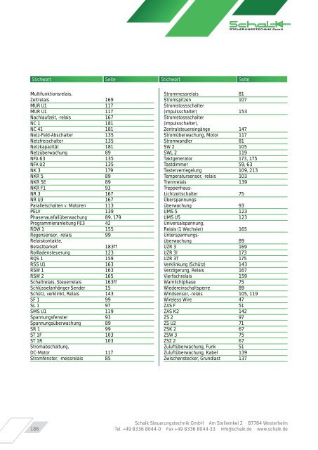 Schalk Produktkatalog 2012 (web) - Karl Mahl GmbH