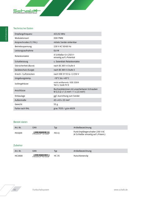 Schalk Produktkatalog 2012 (web) - Karl Mahl GmbH