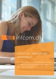 Broschüre Infcom.ch - Neue Kantonsschule Aarau