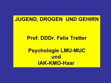 Vortrag Prof. Dddr. Felix Tretter