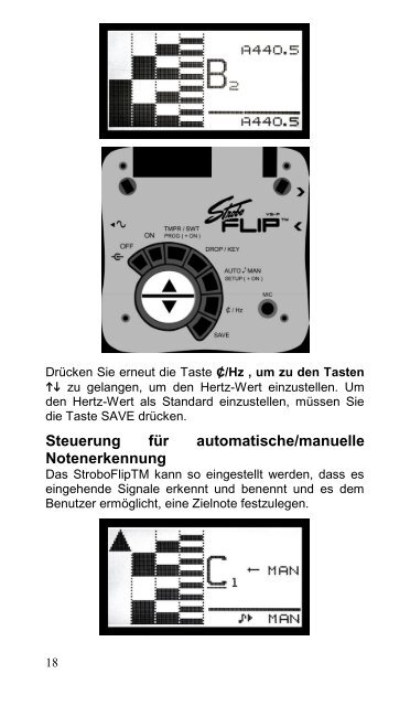 VS-F StroboFlip Virtual Strobe Tuner Instruction ... - Peterson Tuners