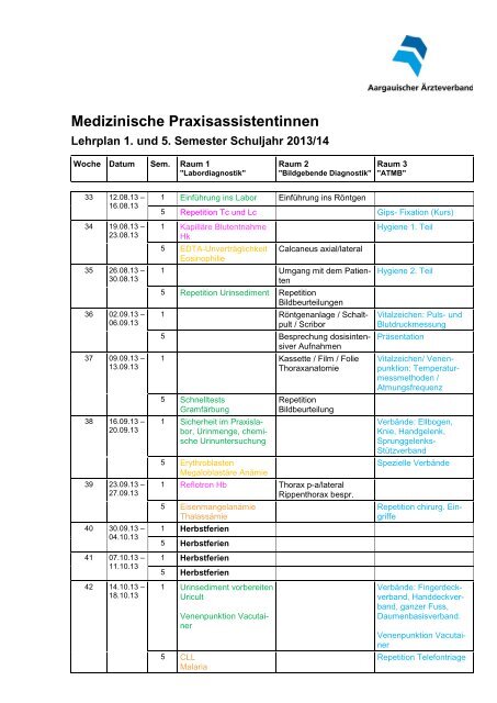 Lehrplan