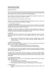 Jersey Airport Car Parking Terms & Conditions of Use IMPORTANT ...