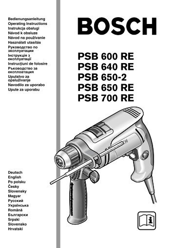 PSB 600 RE PSB 640 RE PSB 650-2 PSB 650 RE PSB 700 ... - BrioBit