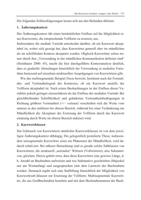 Das Kurzwort zwischen 'Langue' - UniversitÃ¤t Koblenz Â· Landau