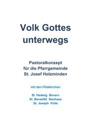 Volk Gottes unterwegs - St. Josef Holzminden
