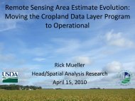 Crop Land Data Layer An Introduction - National Agricultural ...