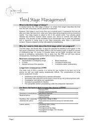 Third Stage Management - Pomegranate Community Midwives