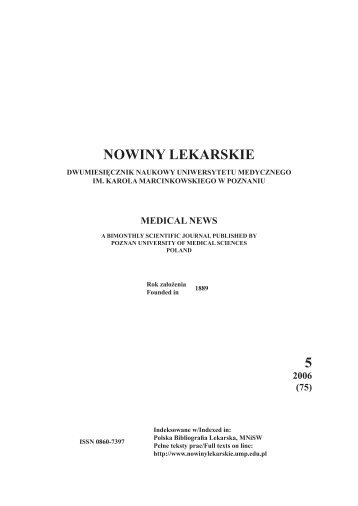 NOWINY LEKARSKIE 5 - Nowiny Lekarskie - UMP