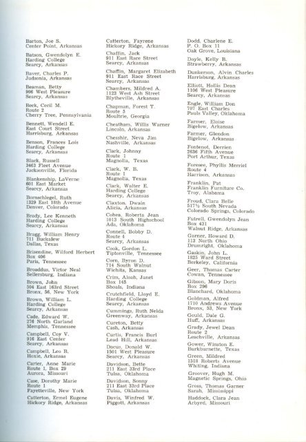 download entire yearbook - Harding University Digital Archives